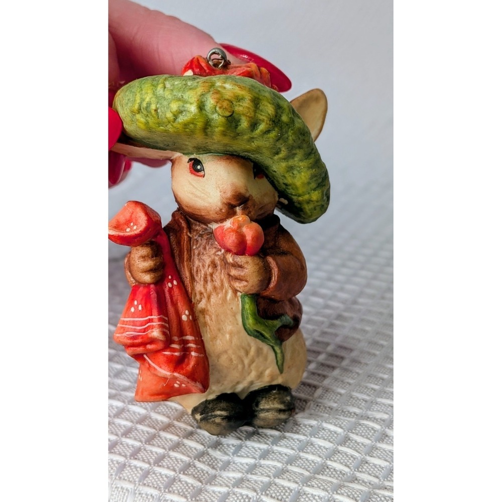 Beatrix Potter's "Benjamin Bunny" Toriart Christmas Ornament 1980 Italy